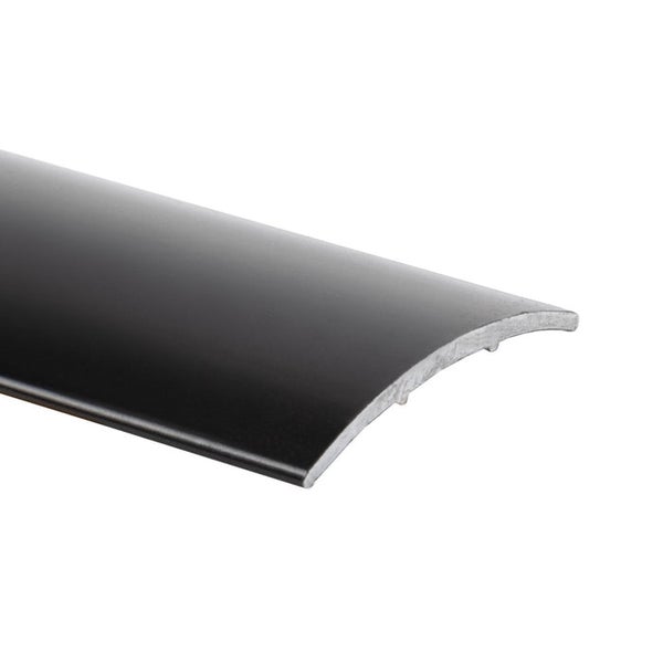 FLOORDIREKT Übergangsprofil - Übergang zwischen Bodenbelägen - Breite: 30 mm - Schwarz - Selbstklebend - 100 cm