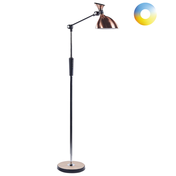 LED Stehlampe ANDROMEDA mit Dimmer Metall Kupfer