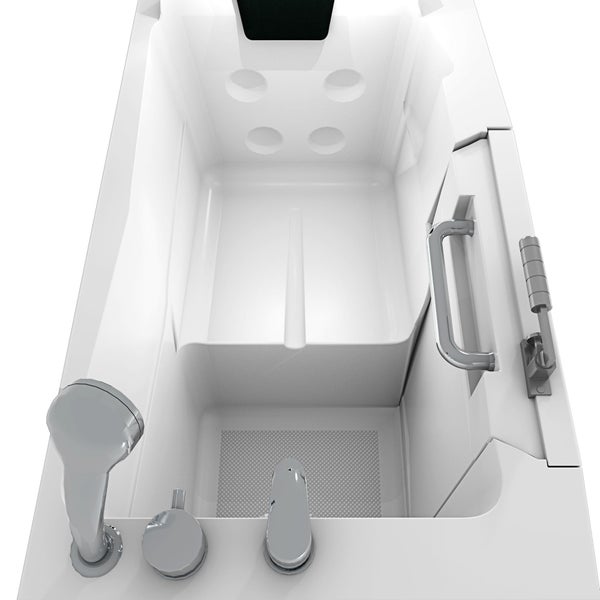 Begehbare Badewanne mit Tür, Handgriff und Duschkopf