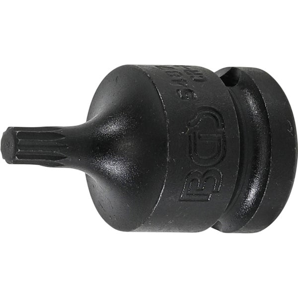 BGS Kraft-Bit-Einsatz Antrieb Innenvierkant 12,5 mm (1/2) Innenvielzahn (für XZN) M6 - 5487-M6