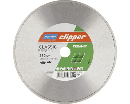 Norton Clipper Diamantscheibe Classic Ceramic Ø 250 mm