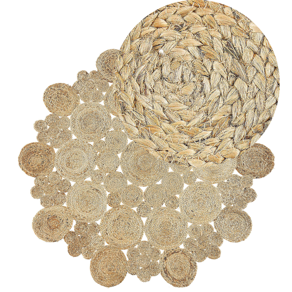 Teppich GERDEK Beige ø 135 cm Jute