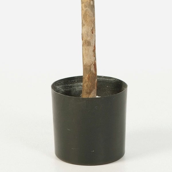 Künstlicher Eukalyptuszweig mit grünen Blättern für die Dekoration.