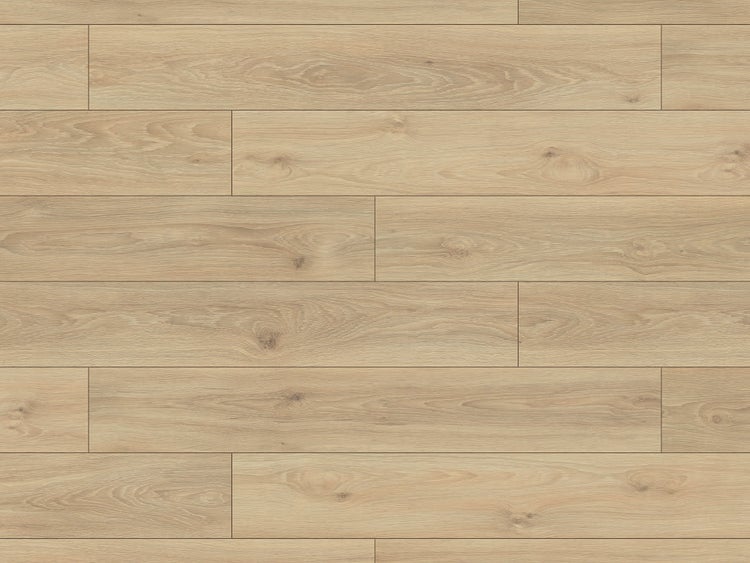 Laminatboden in Eichenoptik mit authentischer Holzmaserung und Astbild