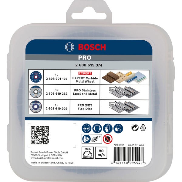 Bosch PRO Cutting and Grinding Set für X-Lock 125 x 1 x 22,23 mm - 2608619374