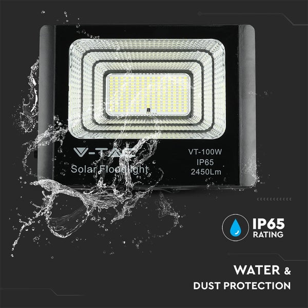 Solarstrahler mit der Kennzeichnung Wasser- und Staubschutz IP65