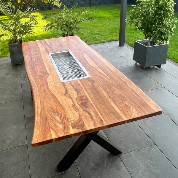 Mesa Dos Grilltisch in Walnuss 110cm x 220cm