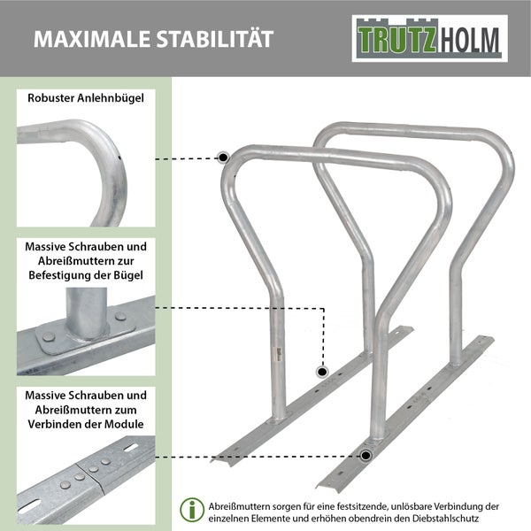 Fahrradständer aus Metall für maximale Stabilität