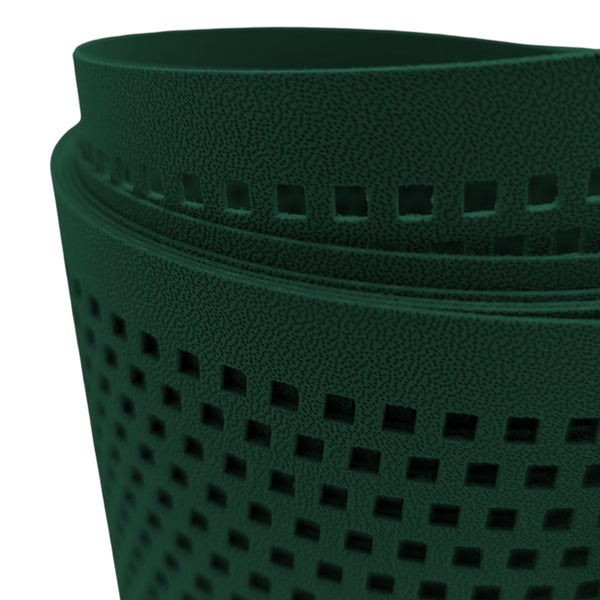 Grüne Anti-Rutschmatte mit quadratischen Aussparungen