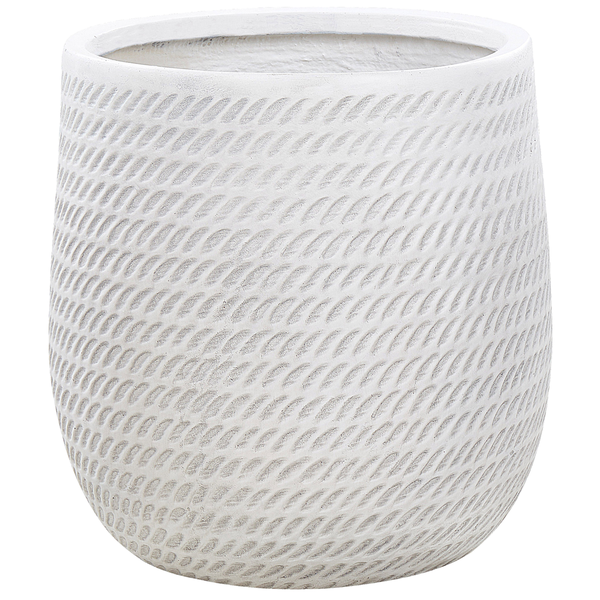 Blumenkübel LIVADIA 39 cm Cremeweiß