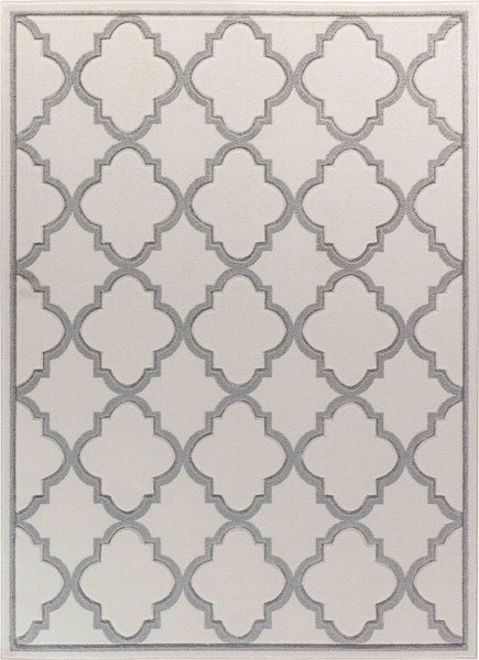 Vintage Orientalischer Teppich - Weiß/Grau - 120x170cm - YAIZA