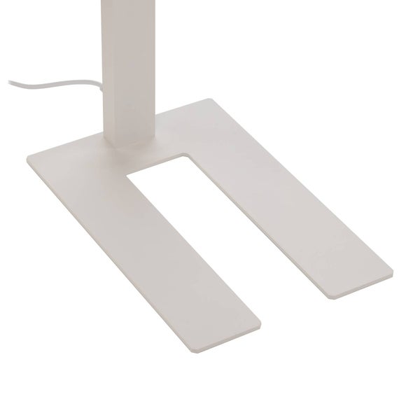 PRIOS LED Bürostehleuchten Taronis ( Touchdimmer) dimmbar (Modern) in Weiß aus Aluminium (1 flammig, ) - Bürolampe Arbeitsplatzlampe Standleuchte Stehlampe Deckenfluter Touch Lampe