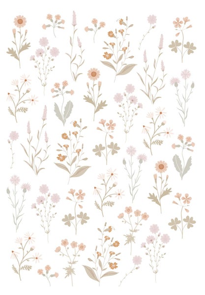 ESTAhome Wandtattoo Feldblumen Multicolor - 33 x 47.5 cm - 156119