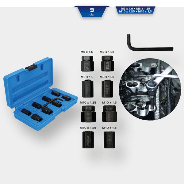 BRILLIANT TOOLS Stehbolzen-Ausdreher-Satz - BT542000