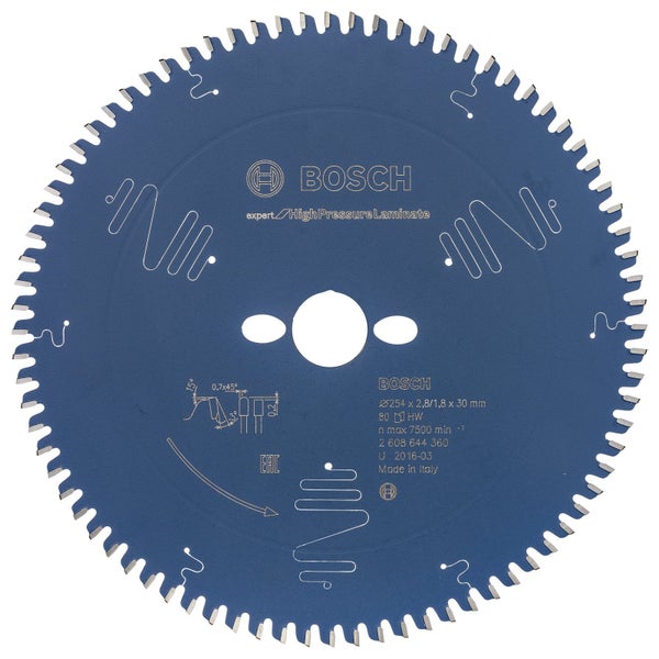 Bosch Sägeblatt für Hochdrucklaminate, Durchmesser 254 mm