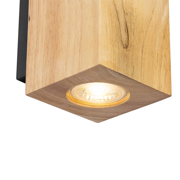Wandleuchte aus Holz mit einem LED Leuchtmittel in modernem Design