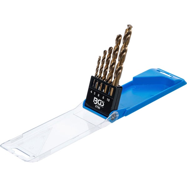 BGS Technic Spiralbohrer-Set mit 6 Teilen im Kunststoffkoffer