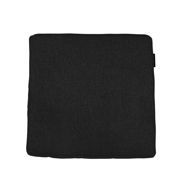 Sitzkissen, schwarzes Canvas Eco+ – ca. 40x40 cm - 4er-Set