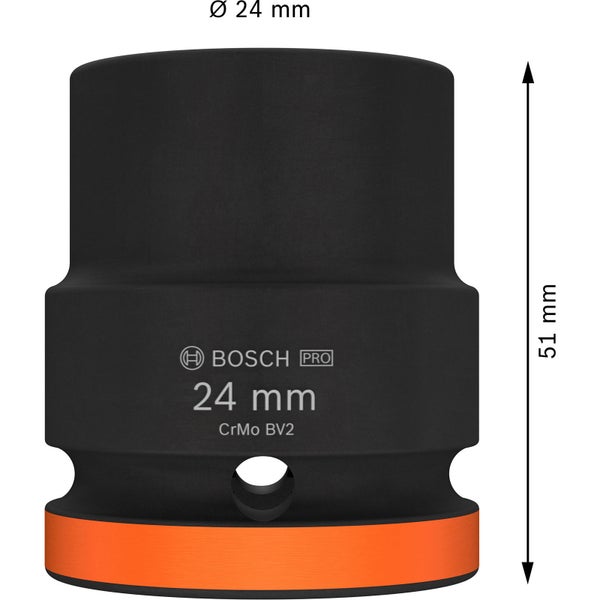 Bosch PRO Impact Socket 3/4 24 mm Standard - 2608003060