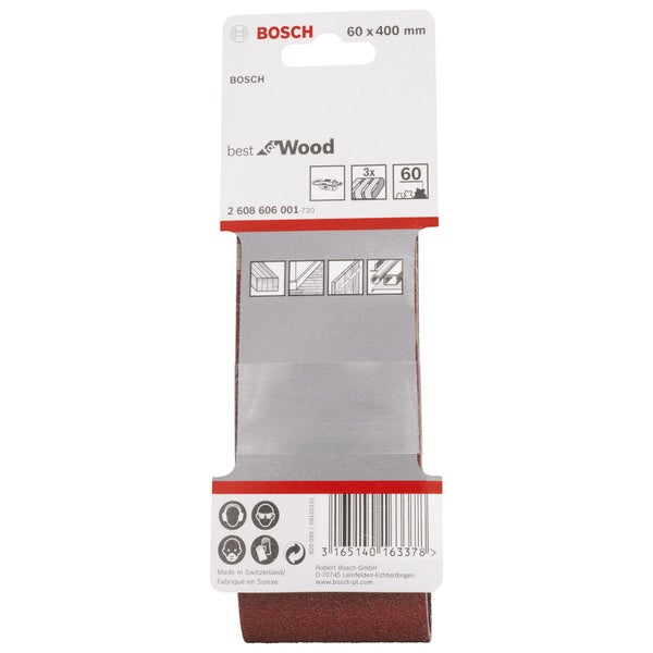 Bosch PRO X440 Schleifband 60 x 400 mm 60 - 2608606001
