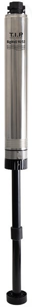 T.I.P. Tiefbrunnenpumpe BigWell 90/53 aus Edelstahl, zylindrisch.