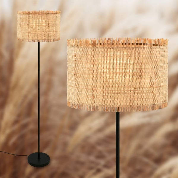 FULFILMENT ONLY floor lamp, black / nature, 1xE27/max. 10W excl.