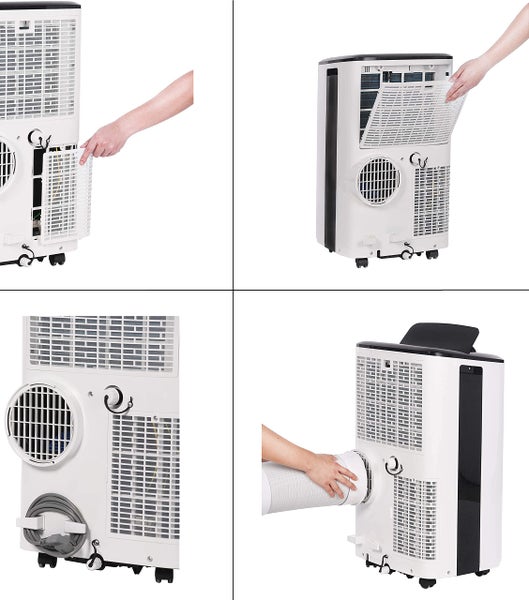 Honeywell mobile Klimaanlage mit FB + Abluftschlauch, Timer, 9000BTU Klimagerät