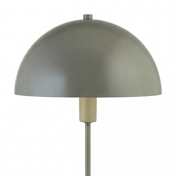 Stehlampe mit halbrundem Schirm