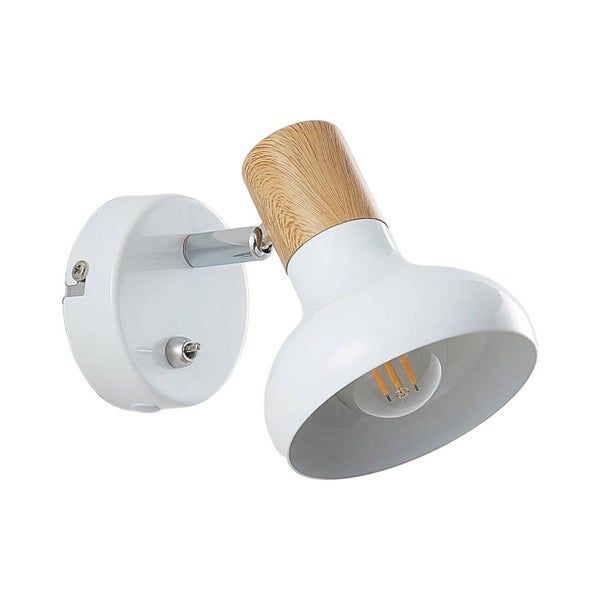 Lindby Strahler Fridolin (Modern) in Weiß aus Metall (1 flammig, E14) - Deckenlampe Deckenleuchte Lampe Spot Wohnzimmerleuchte