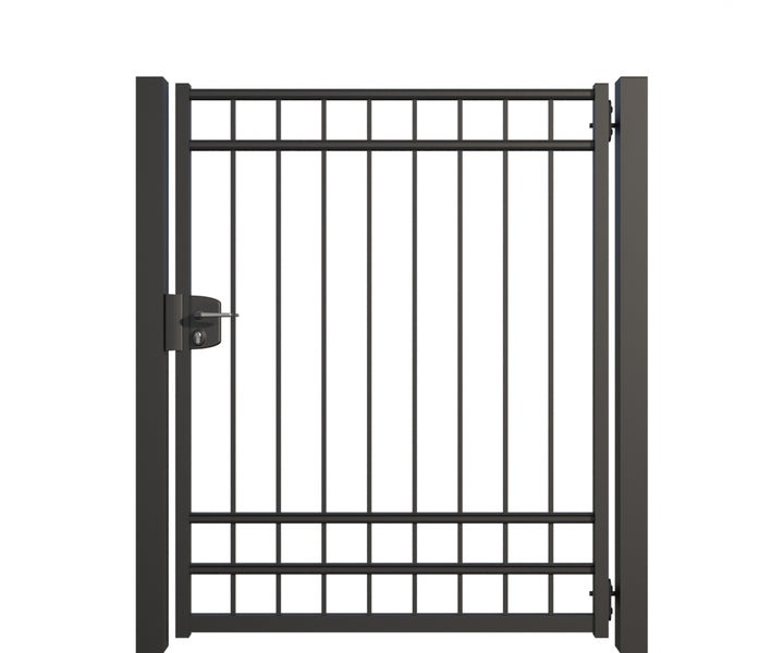 Metall Gartentor mit Schloss