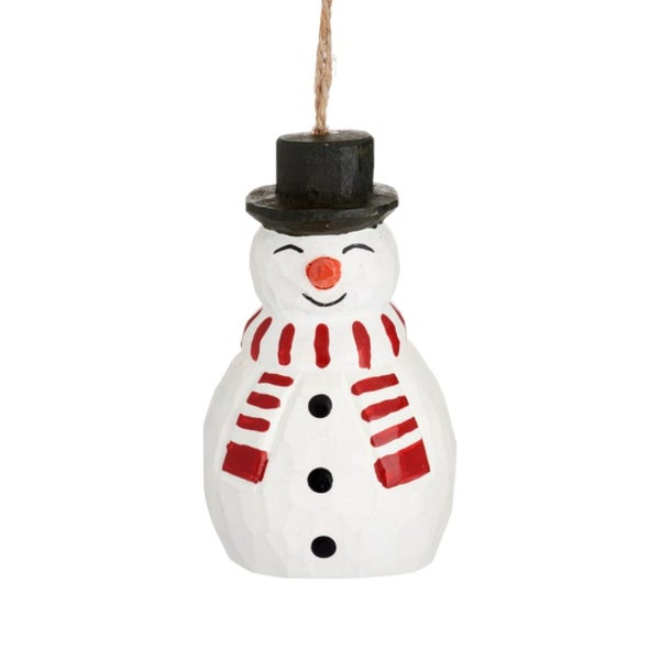 Schneemann-Weihnachtshänger aus Holz - Sass & Belle