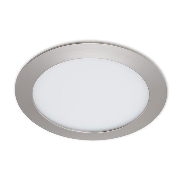 LED Einbauleuchte 1xLED 12W 4000K 1200lm silber Kunststoff Ø17cm Briloner