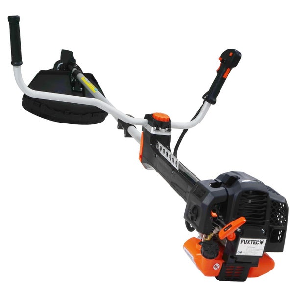 FUXTEC Profi Benzin Motorsense FX-PS152 - 52ccm  | 11kg  | mit Doppelfadenkopf | 3-Zahn Messer | mit Komfort-Tragegurt | 3PS | 2-Takt
