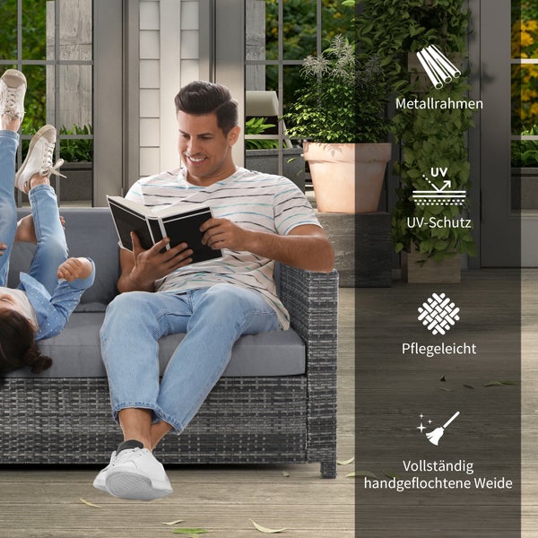 Rollwagen mit vier Ablageflächen aus Metall