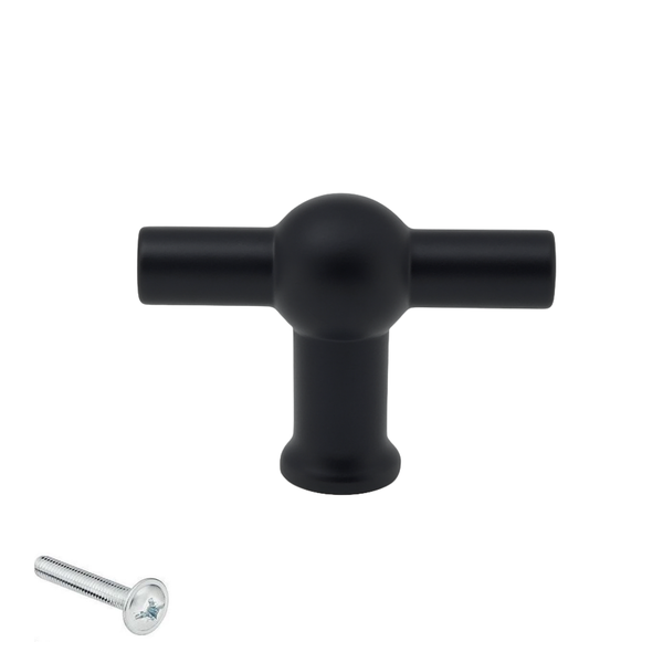 Möbelknopf aus Metall mit Schraube