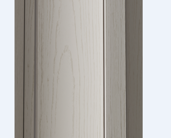 Detailansicht einer Innentür mit Holzoptik