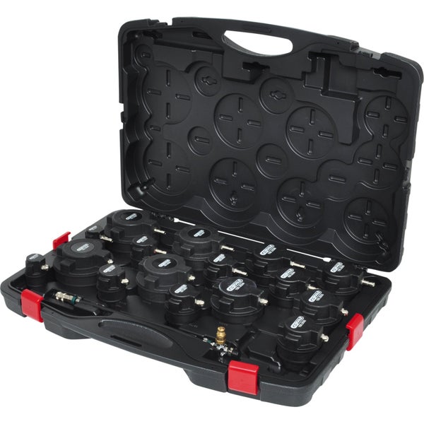 Werkzeugkoffer mit Adaptern für Kühlersysteme