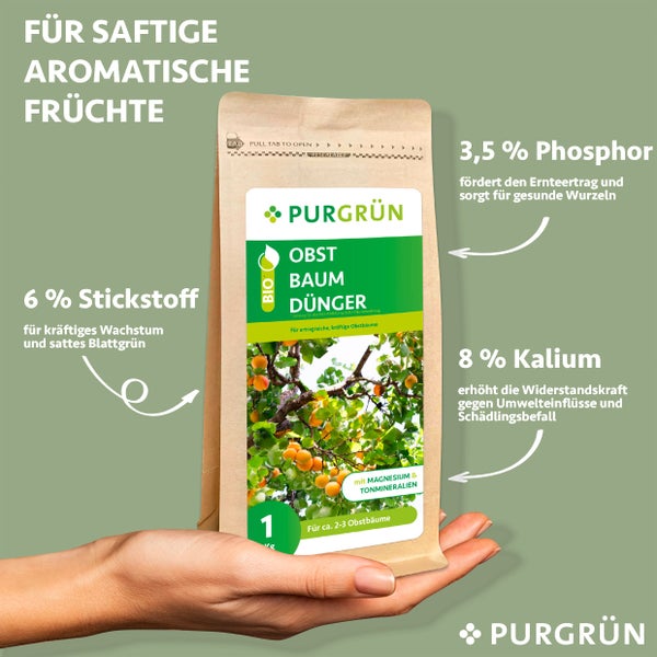 Purgrün Bio-Obstbaum-Dünger 1 kg