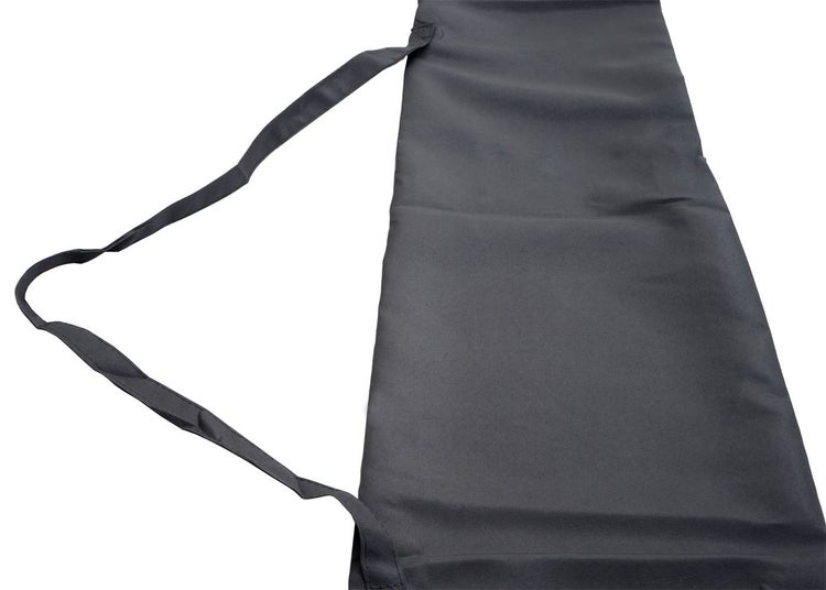 Graue Grillschürze mit langen Bändern