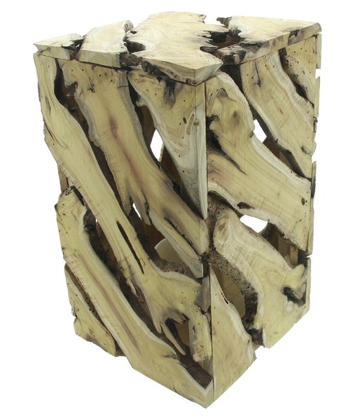 Holzhocker aus Teakholz