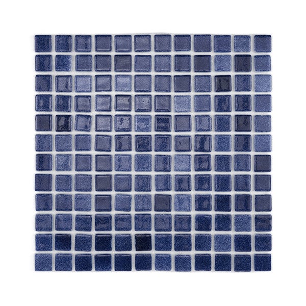 Quadratische Mosaikfliese aus Keramik auf Netz verklebt für Wandverkleidungen