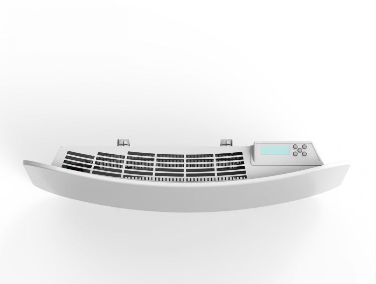 Wandkonvektor mit digitalem Display und Bedienfeld