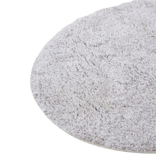 Runder Badezimmerteppich mit weichem Hochflor