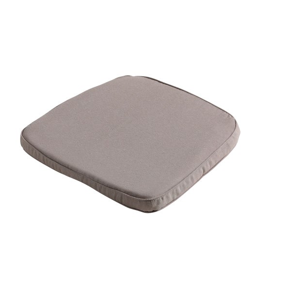 Sitzkissen Geflecht Panama taupe - ca. 48x48 cm - 4er-Set