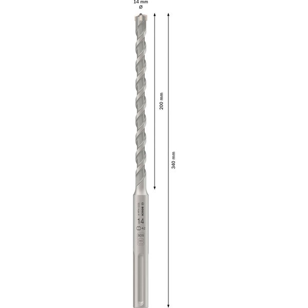 Bosch PRO SDS max-4 Hammerbohrer 14 x 200 x 340 mm - 2608706847
