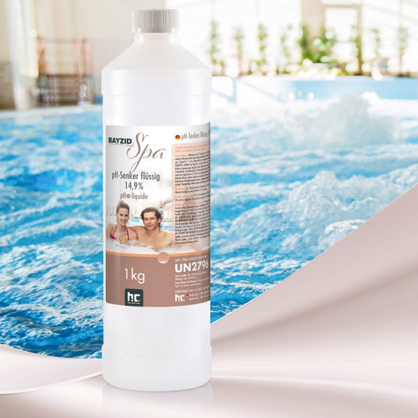 Bayzid Spa pH-Senker flüssig 14,9 Prozent in einer 1 Kilogramm Flasche