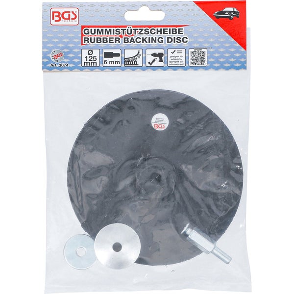 Gummistützscheibe 125 mm im Paket