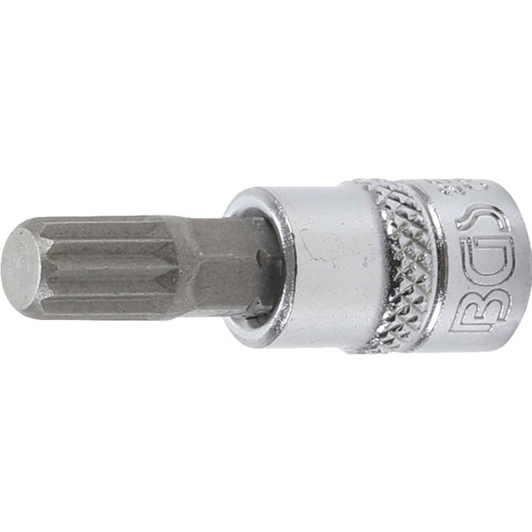 BGS Bit-Einsatz Antrieb Innenvierkant 6,3 mm (1/4) Innenvielzahn (für XZN) M8 - 2503