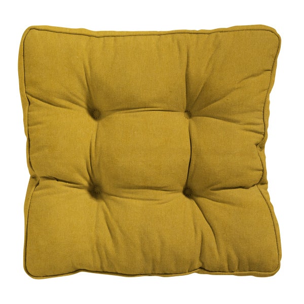 Sitzkissen Florance Panama senf - Ca. 47x47 cm - 4er-Set