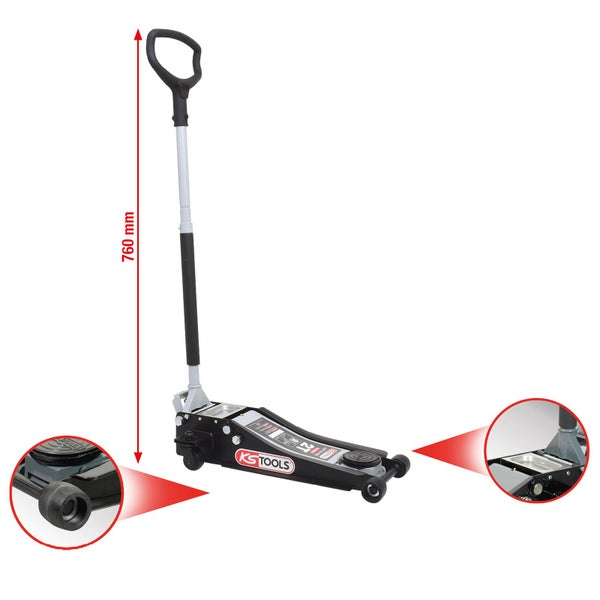 Rangierwagenheber mit einer Länge von 760 mm